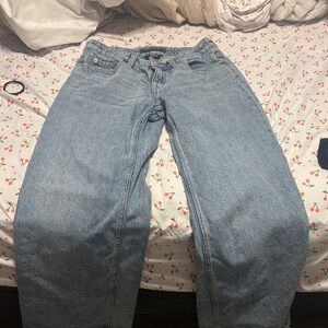 Aeropostale Light Blue Wide Leg Jeans